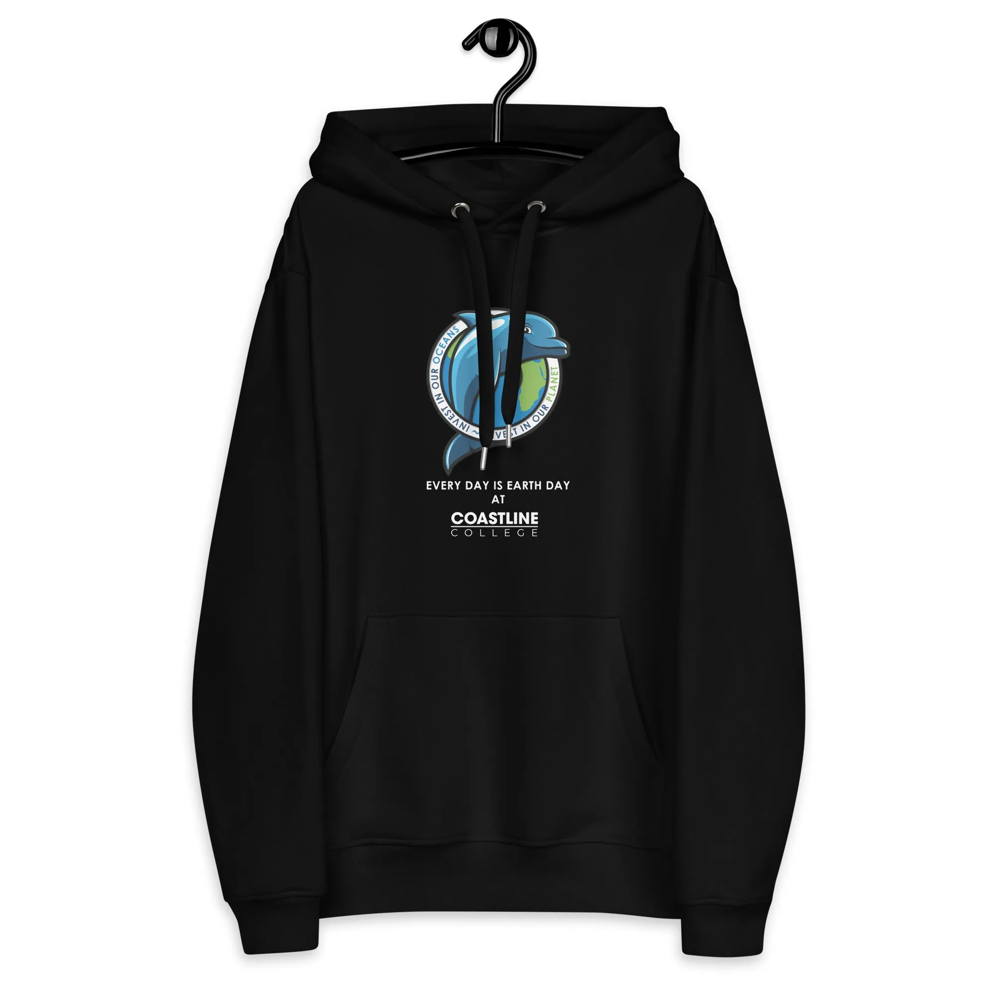 Fin Invest In Our Oceans Premium Eco Hoodie - Black