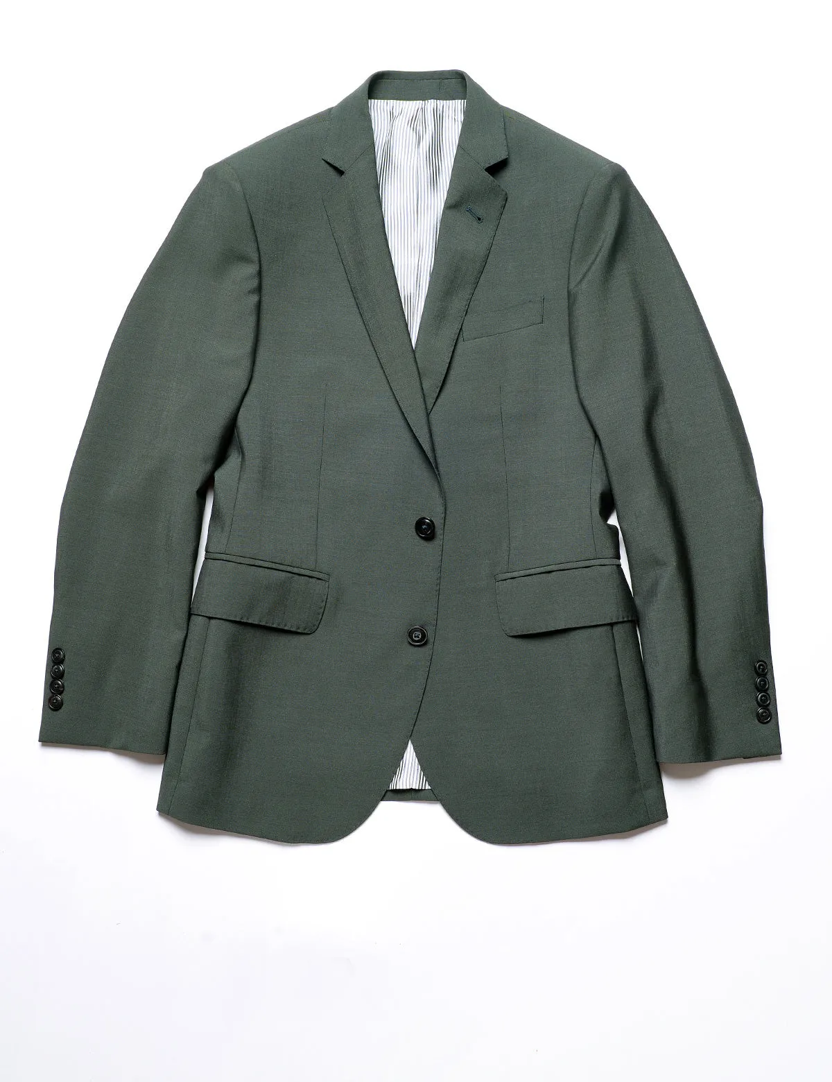 FINAL SALE: BKT50 Tailored Jacket in Wool & Mohair - Timber Green