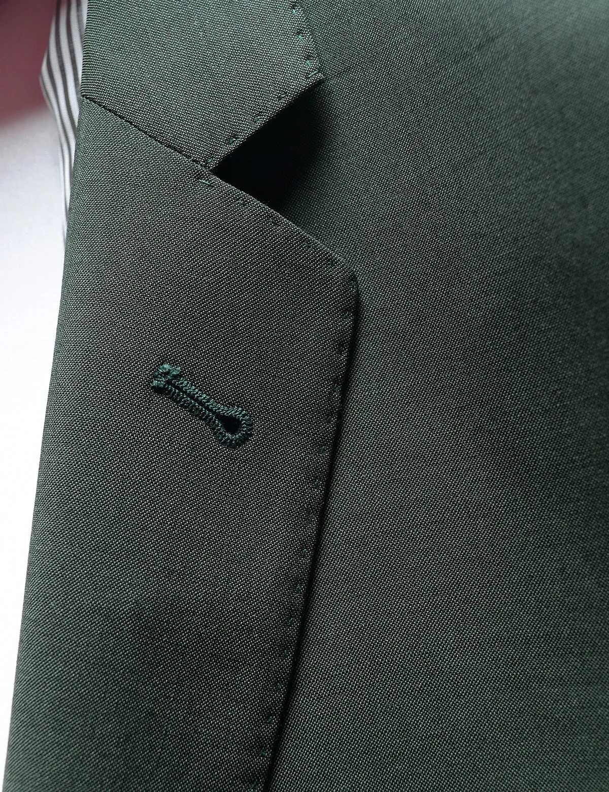 FINAL SALE: BKT50 Tailored Jacket in Wool & Mohair - Timber Green