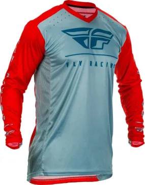 Fly Lite Motocross Jersey - Red/Slate/Navy