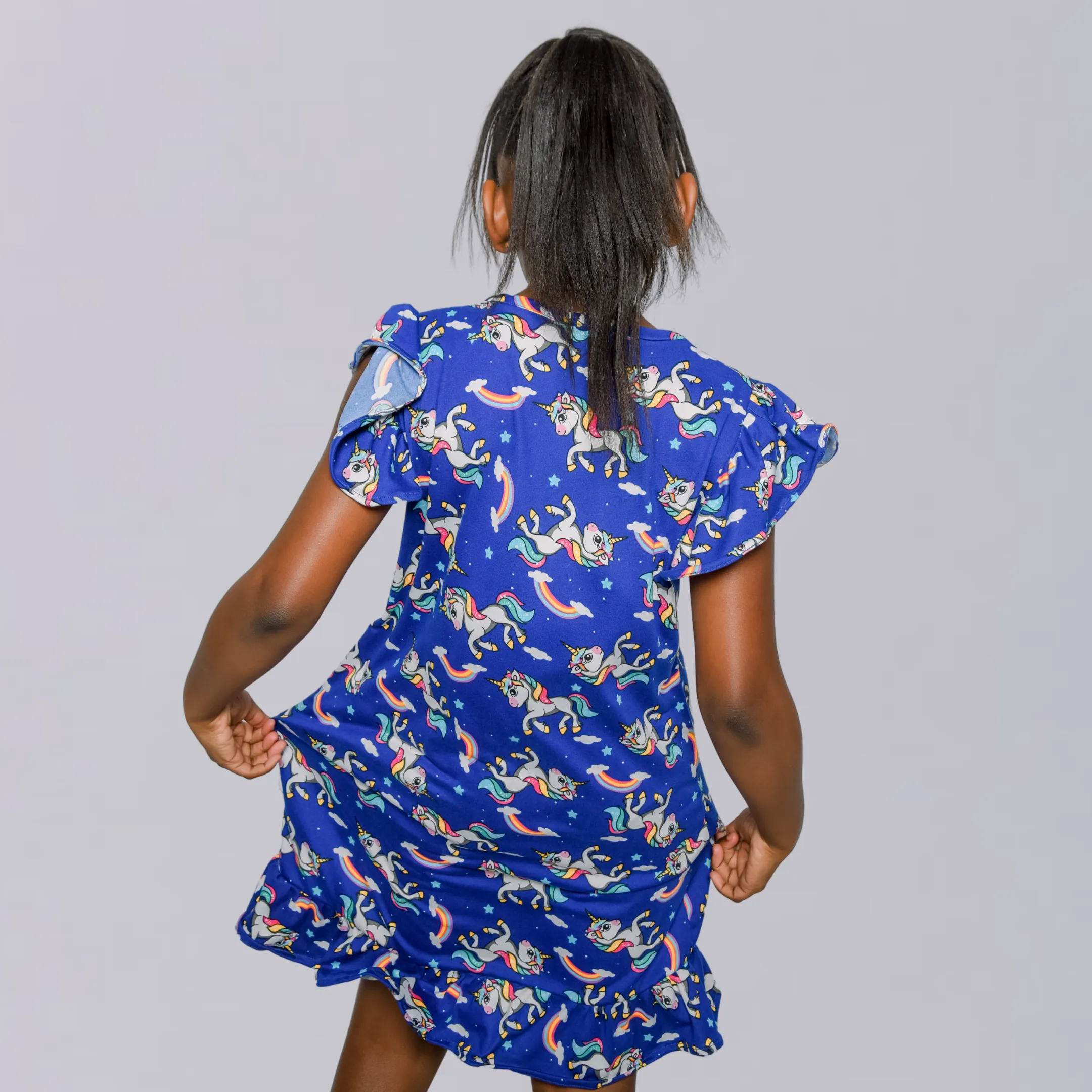 Girls' Unicorn NightGown - Blue