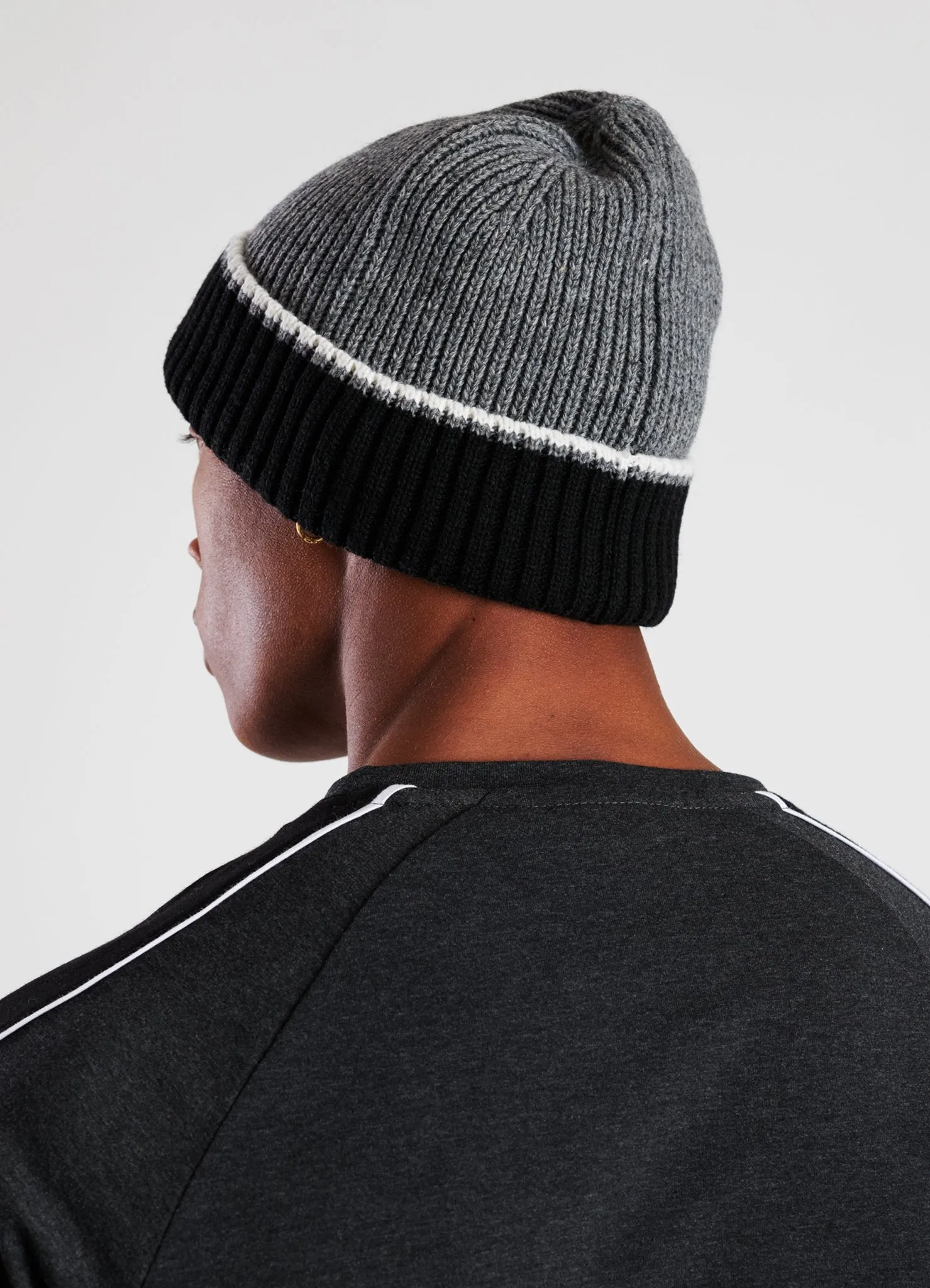 GK Shield Beanie - Black/Grey/White