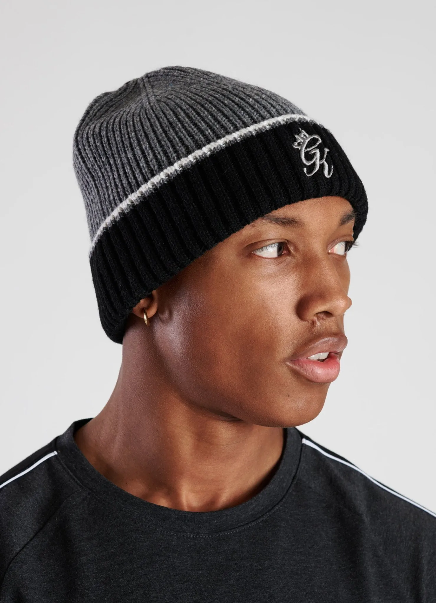 GK Shield Beanie - Black/Grey/White