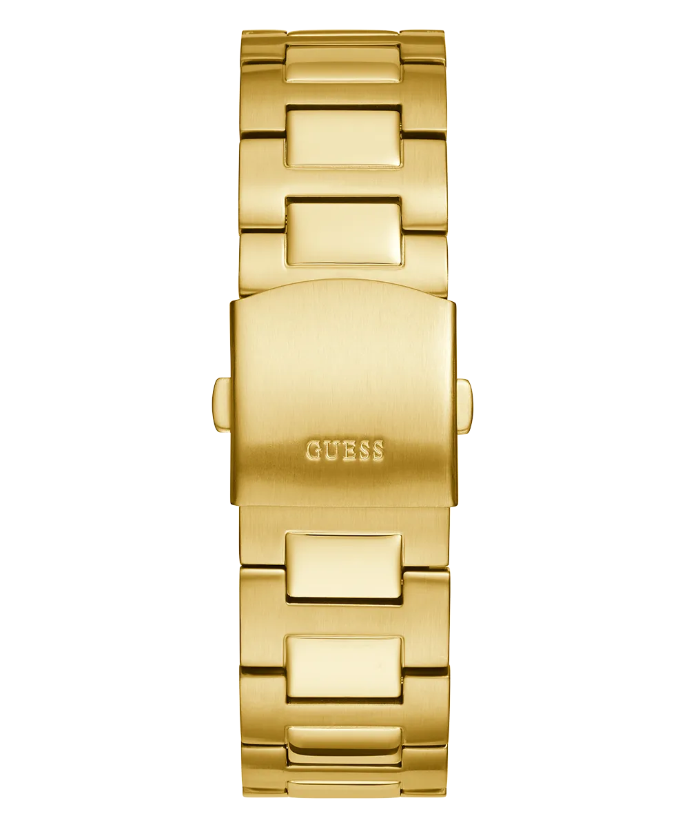 GUESS Mens Gold Tone Analog Watch