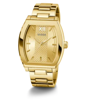 GUESS Mens Gold Tone Analog Watch