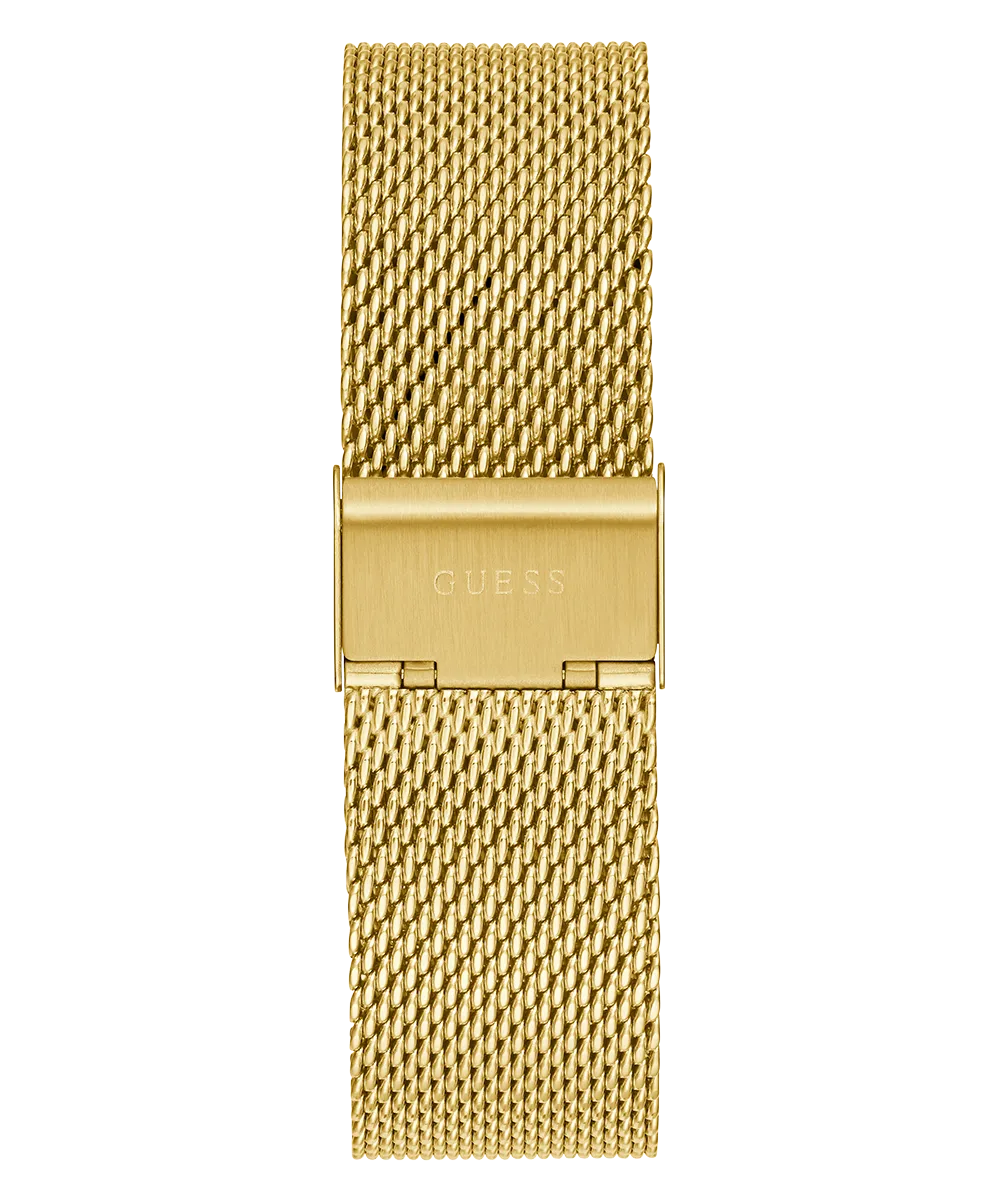 GUESS Mens Gold Tone Multi-function Watch