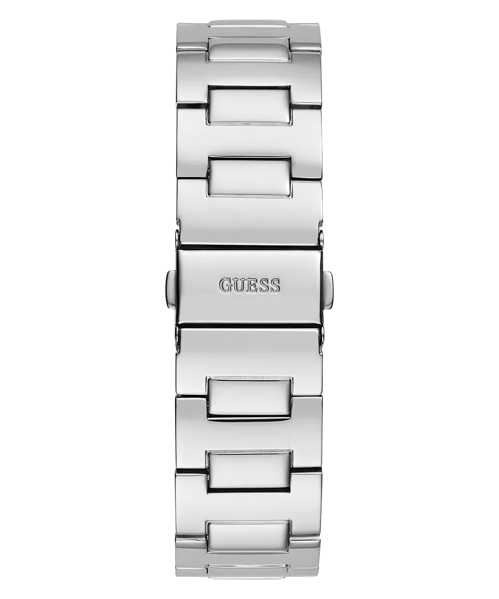 GUESS Mens Silver Tone Analog Watch