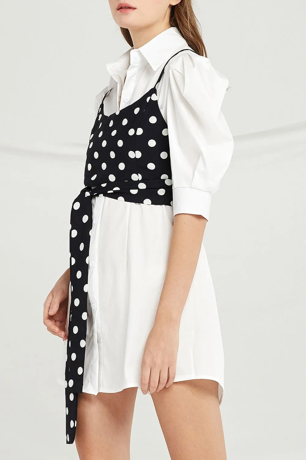 Hadley Shirt Dress And Cami Wrap Top Set