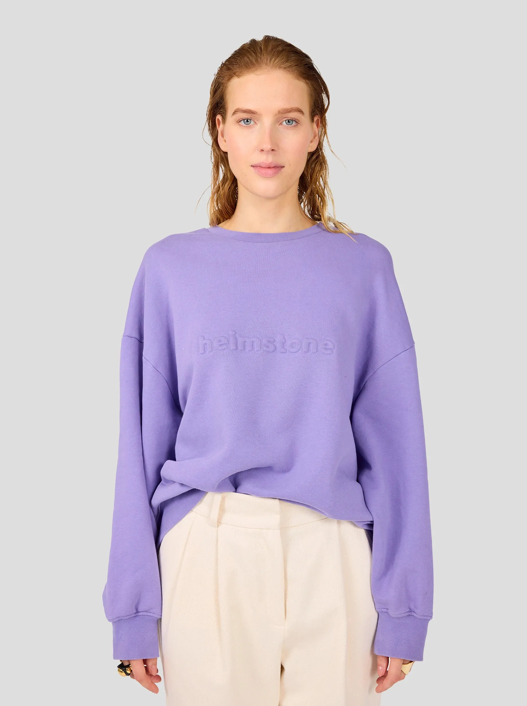 Harlem jumper in lilac fleece