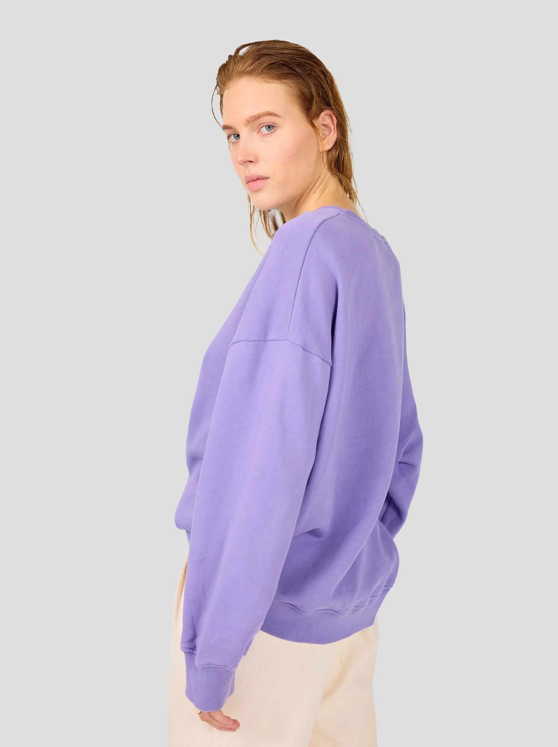 Harlem jumper in lilac fleece