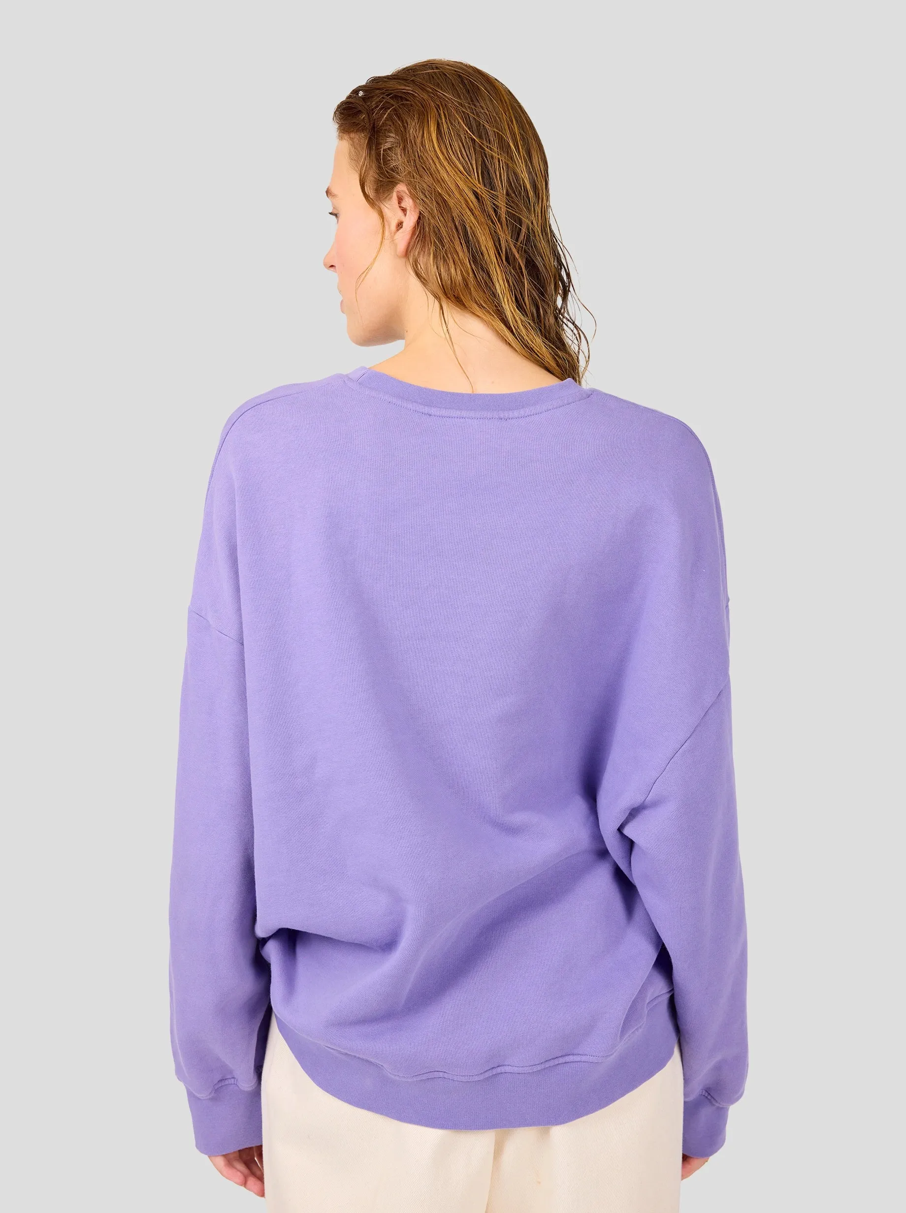 Harlem jumper in lilac fleece