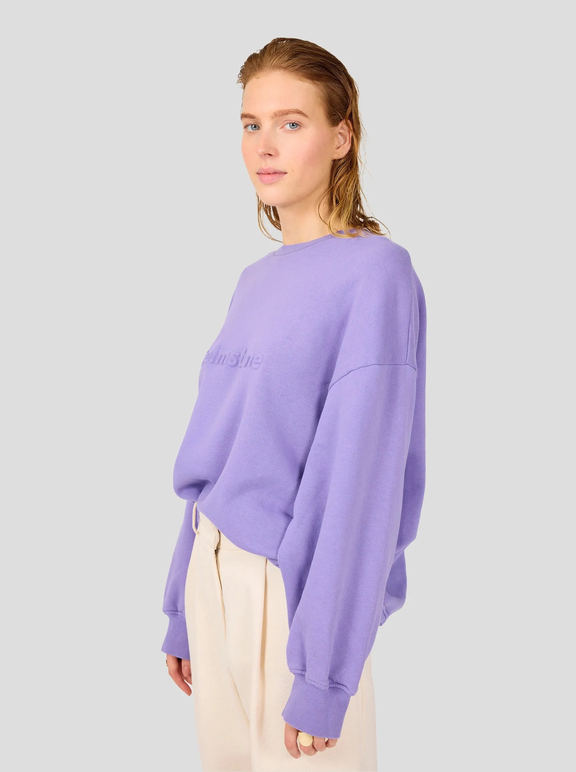 Harlem jumper in lilac fleece