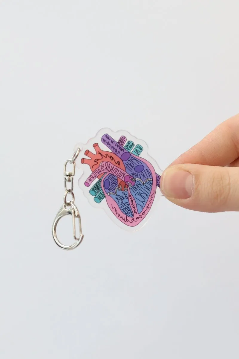 Heart Anantomy Keychain