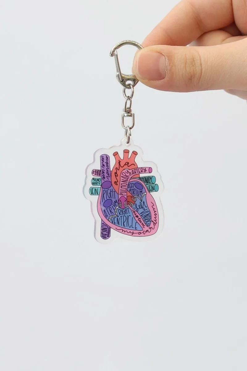 Heart Anantomy Keychain