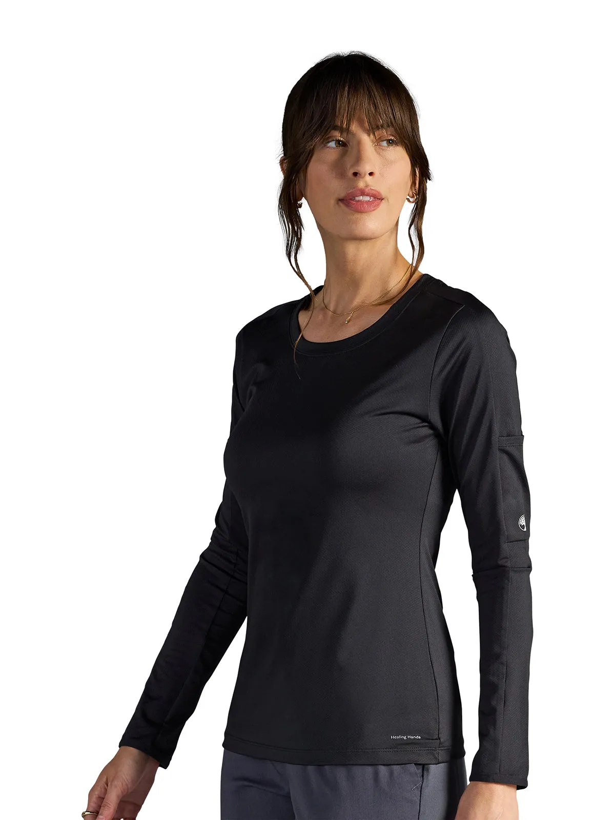 HH X Dr Kwane - Women's Valerie Long Sleeve Scoop Neck Tee Shirt