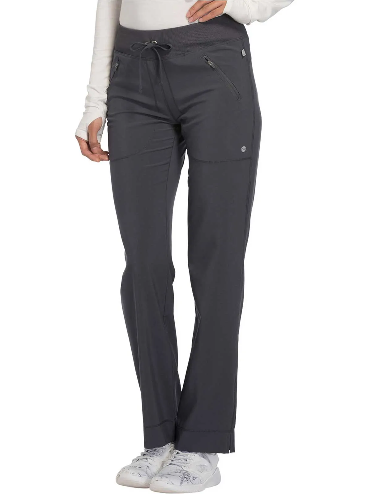 Infinity -  Women Mid Rise Tapered Leg Drawstring Pants