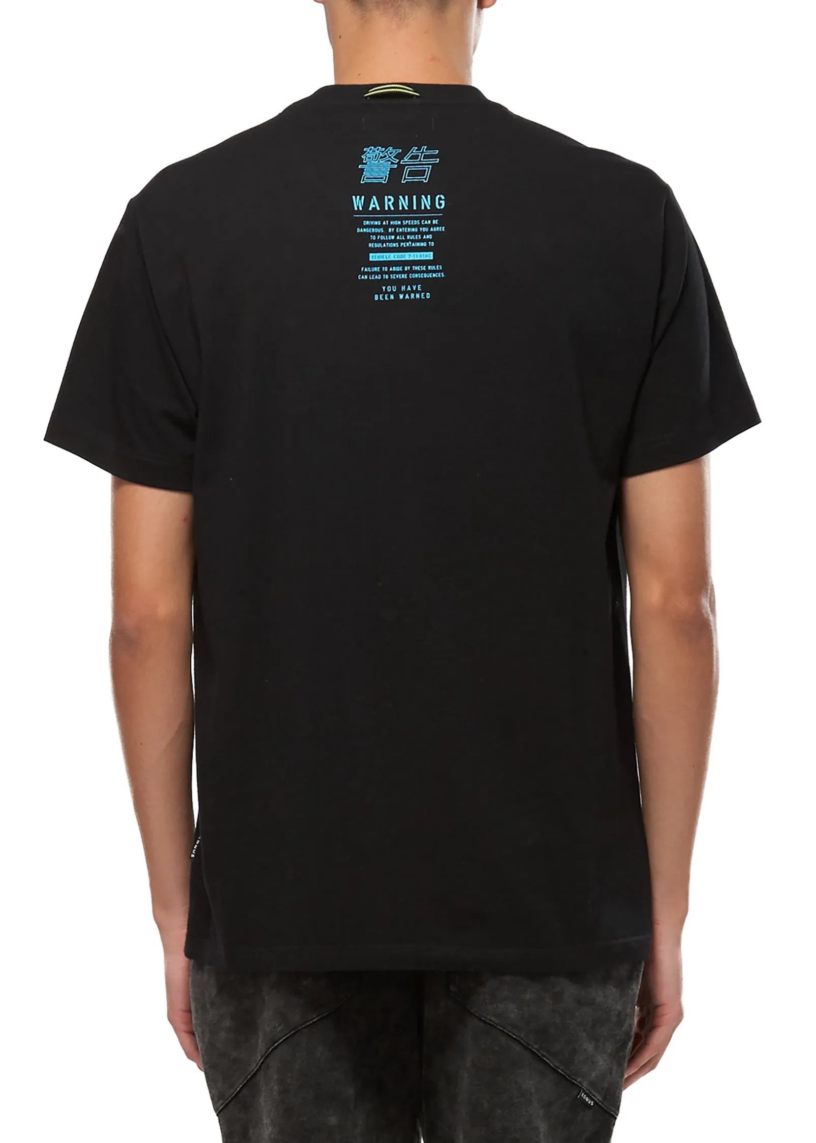 Konus Men's SS Nightcall Graphic Tee in Black