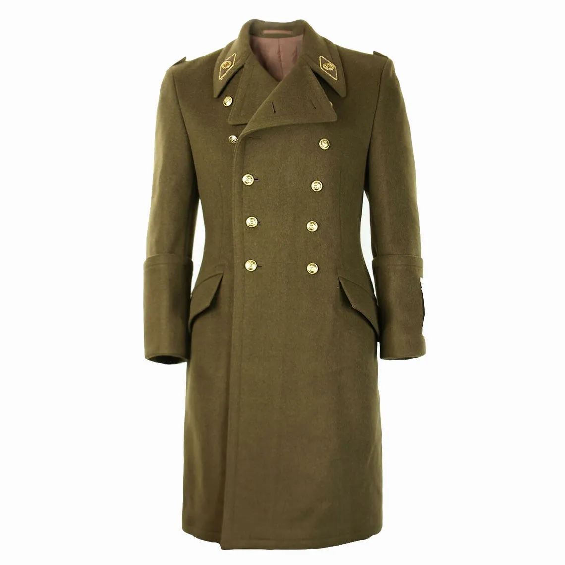 Light Brown Hungarian Magyar Army Double Cuffed Overcoat