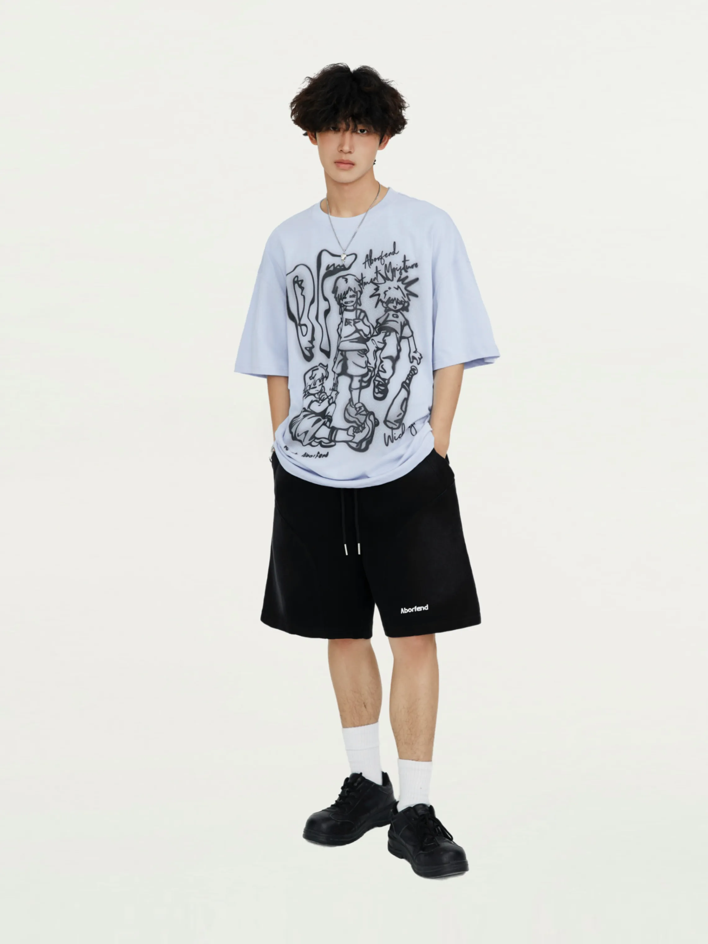 Lines | Oversized Graphic T-Shirt