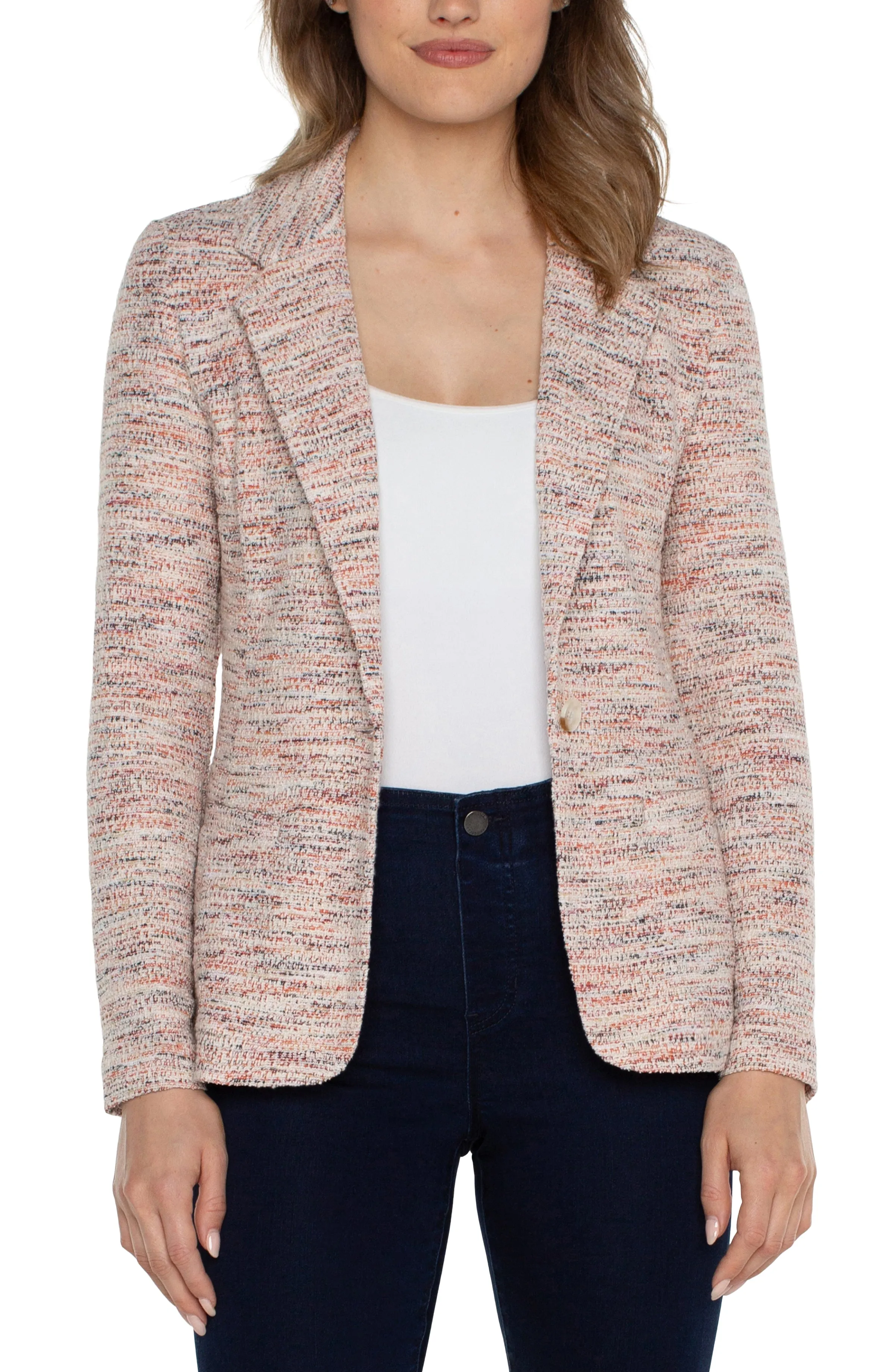 Liverpool Fitted Blazer (lava flow boucle)