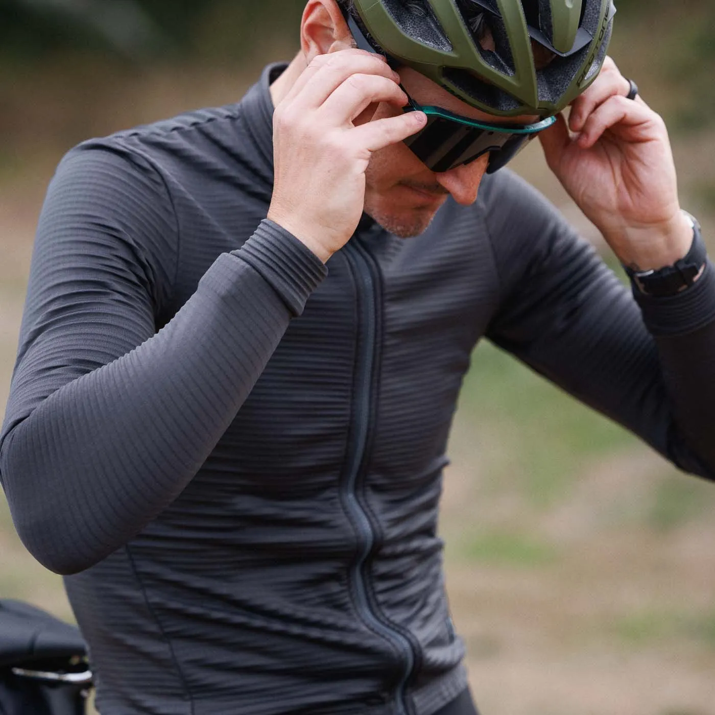 Men's Grid Thermal Jersey - Slate