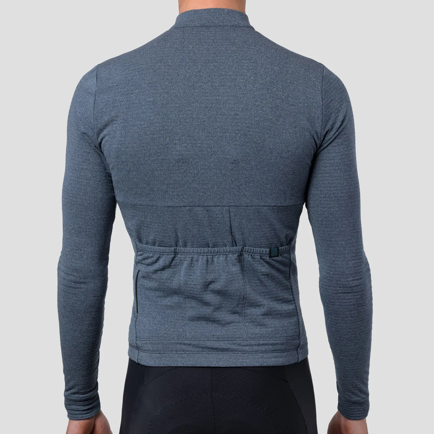 Men's Merino Grid Thermal Jersey - Sapphire