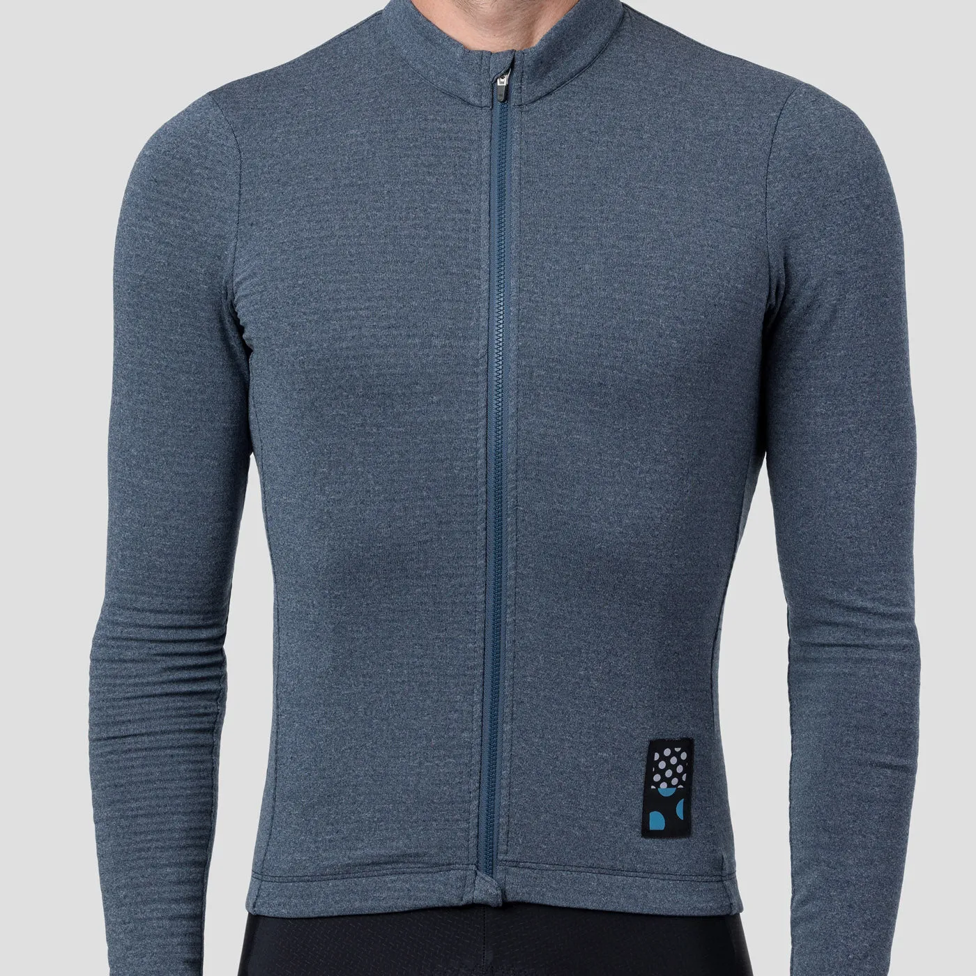 Men's Merino Grid Thermal Jersey - Sapphire