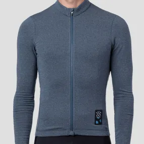 Men's Merino Grid Thermal Jersey - Sapphire