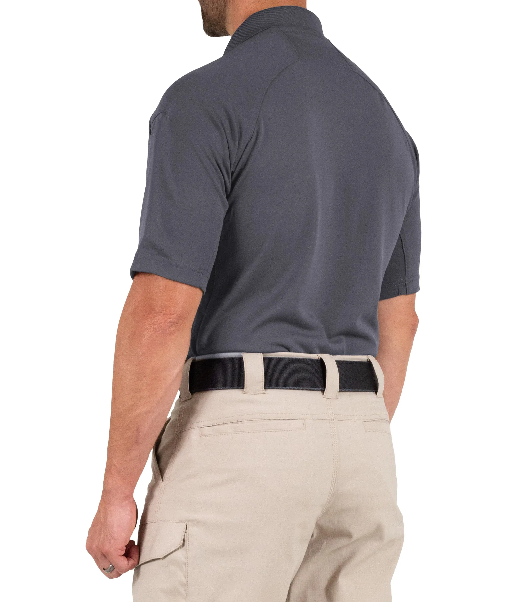 Men's Performance Short Sleeve Polo / Asphalt