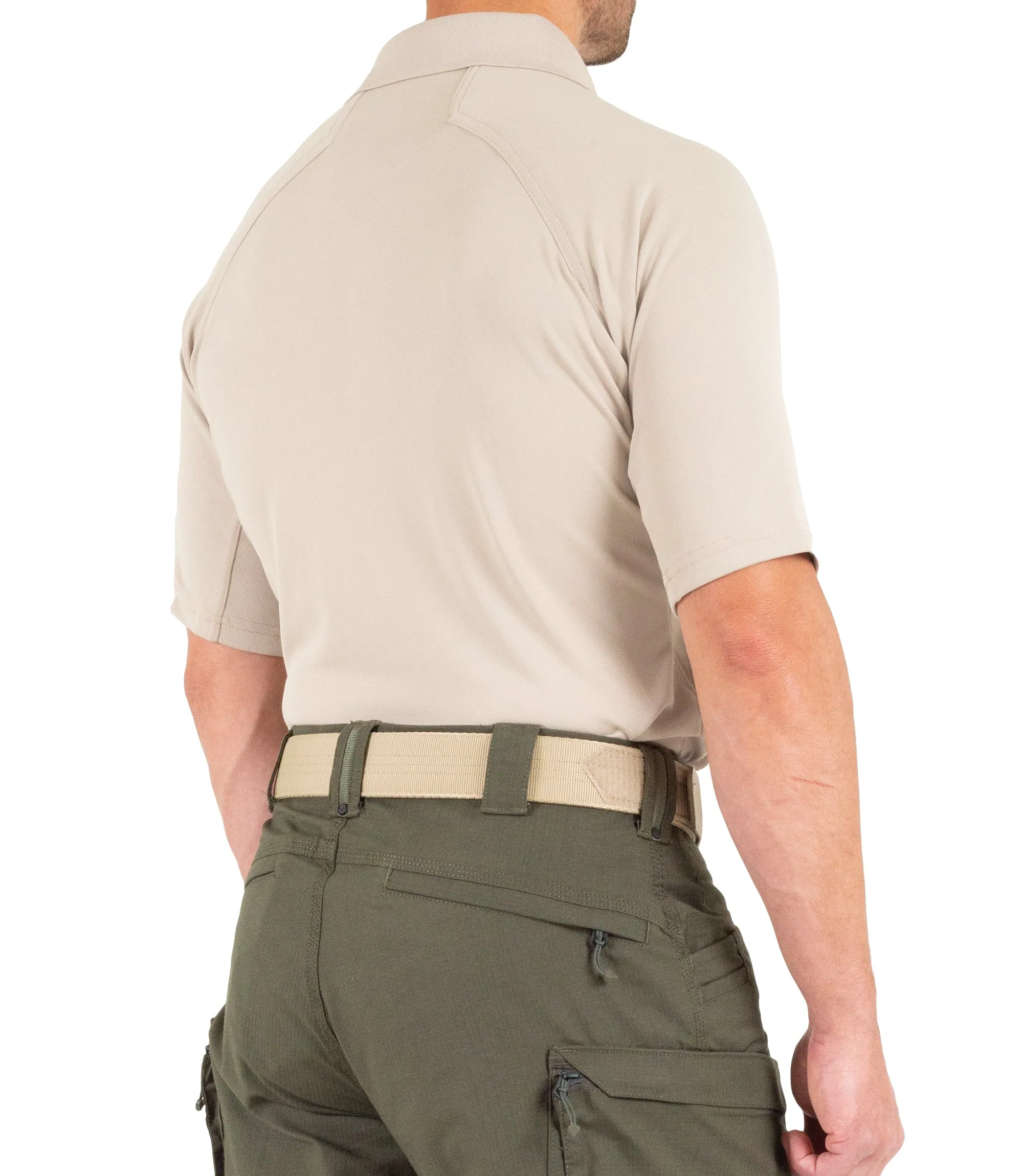 Men's Performance Short Sleeve Polo / Khaki