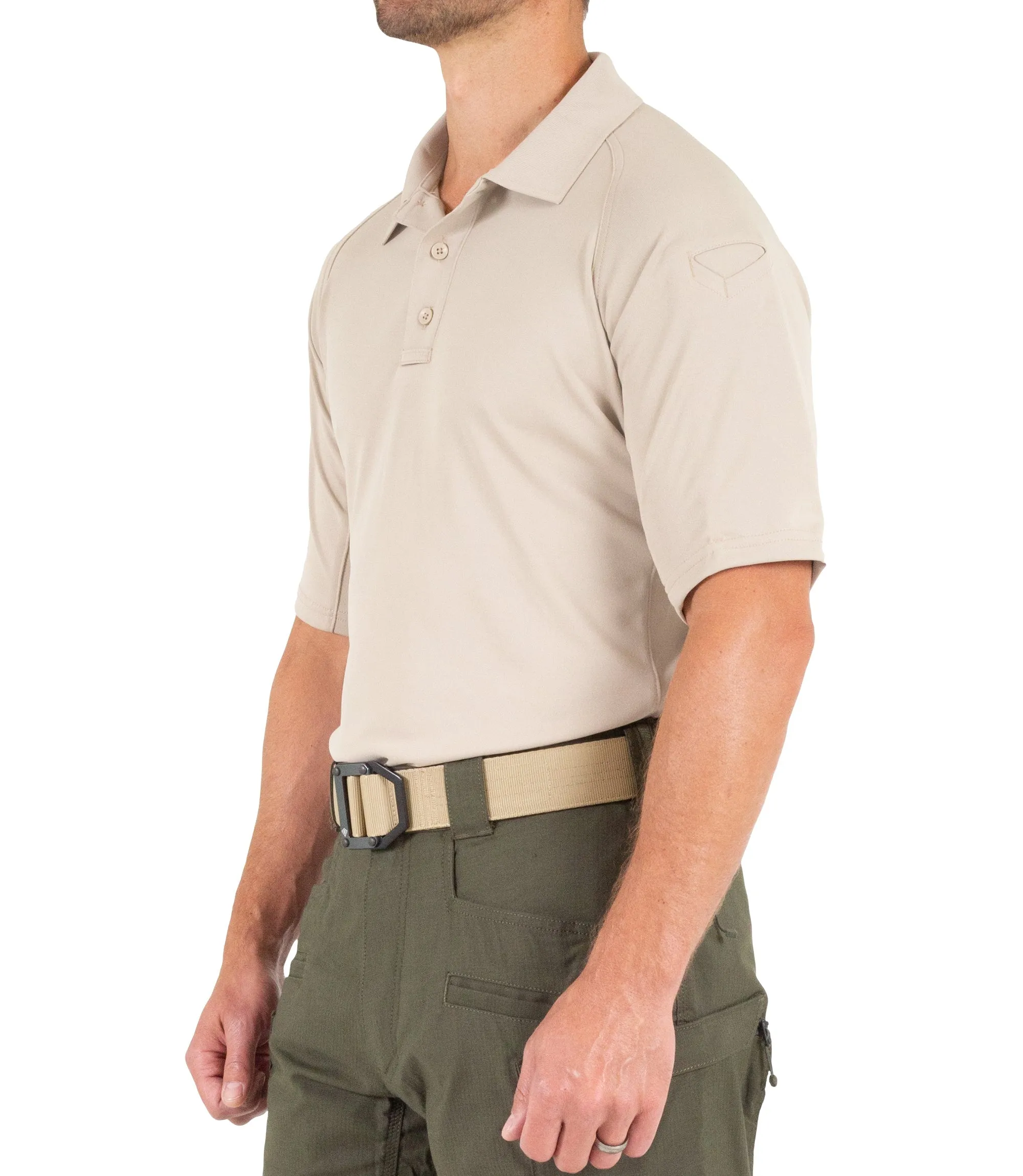 Men's Performance Short Sleeve Polo / Khaki