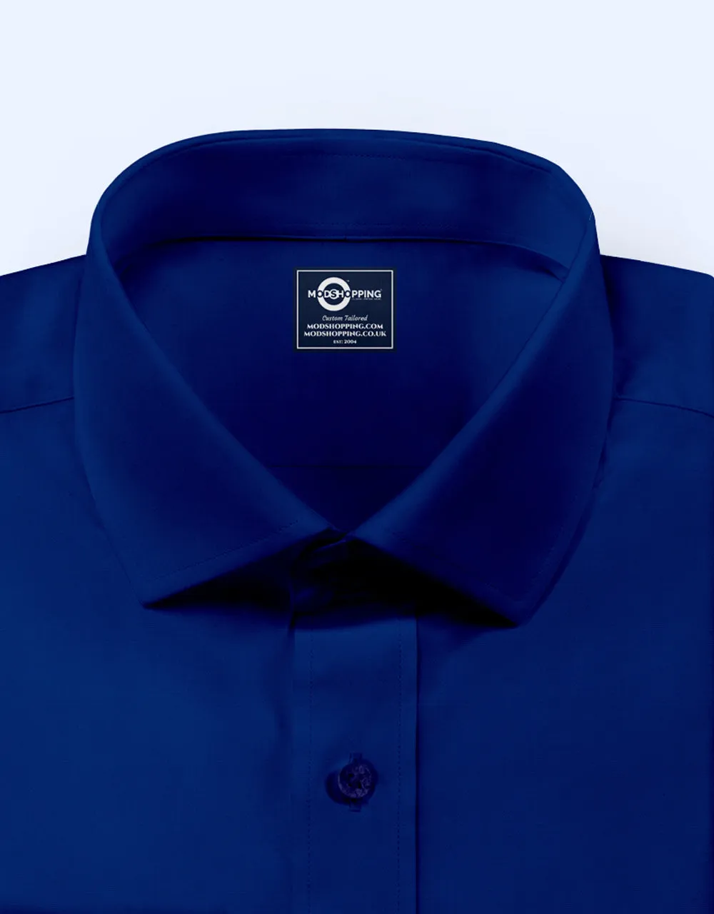 Men's Shirt - Royal Blue Color Spread Collar Shirt