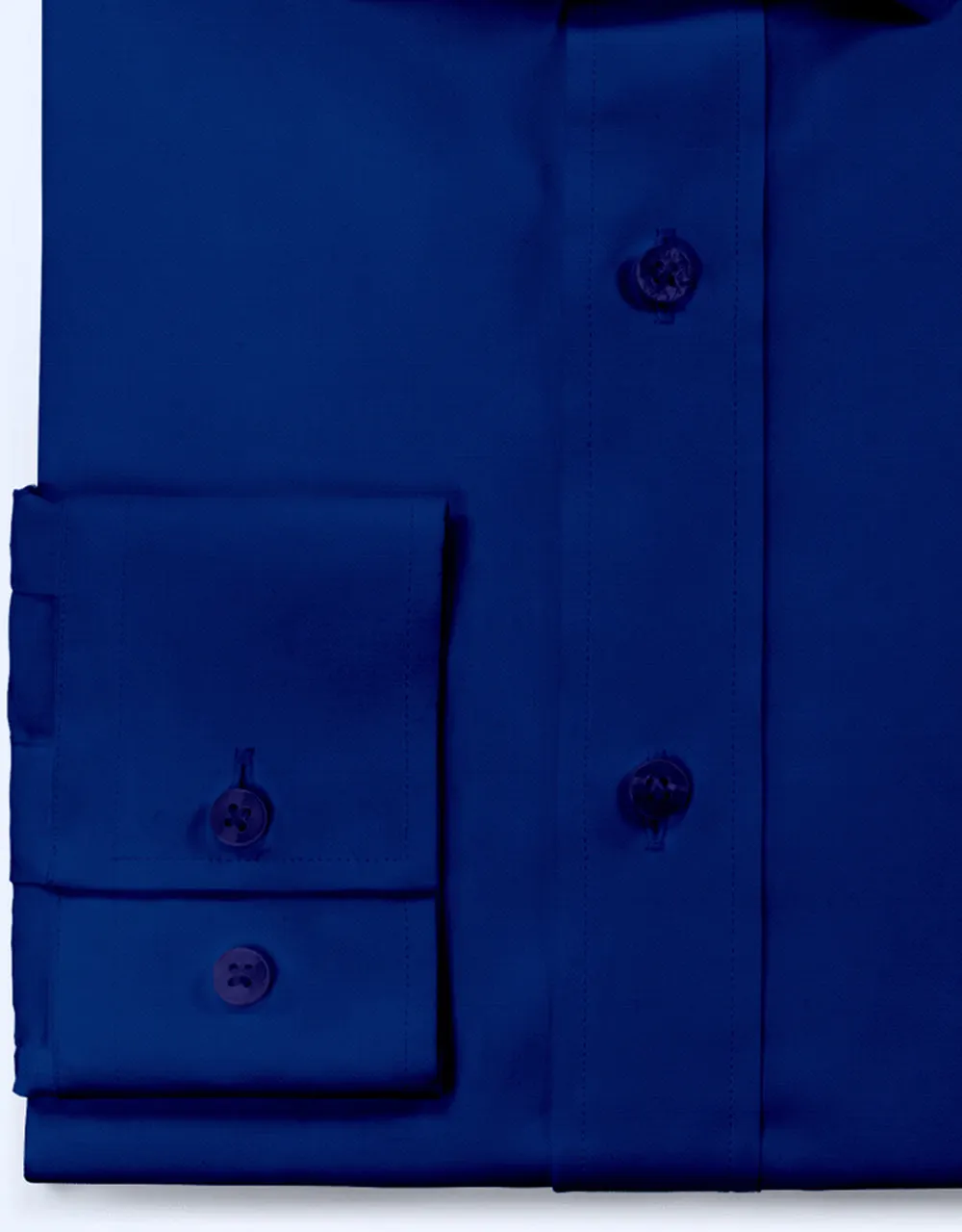 Men's Shirt - Royal Blue Color Spread Collar Shirt