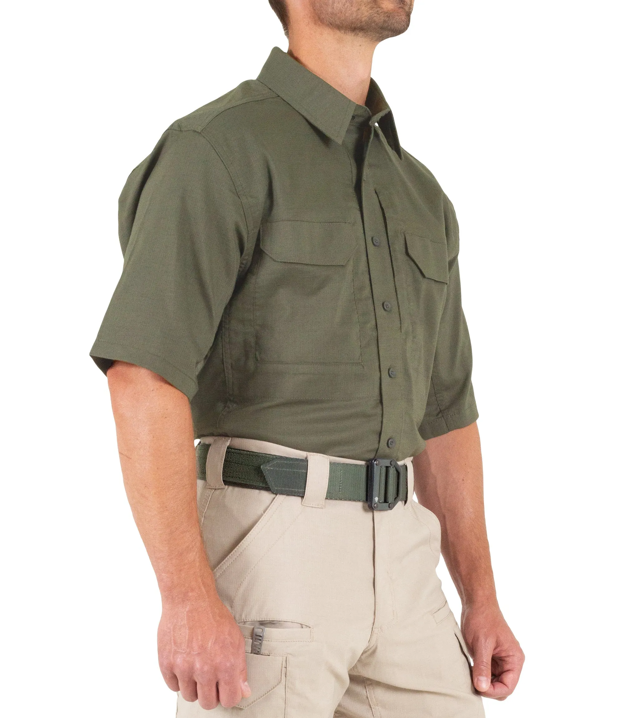 Men's V2 Tactical Short Sleeve Shirt / OD Green