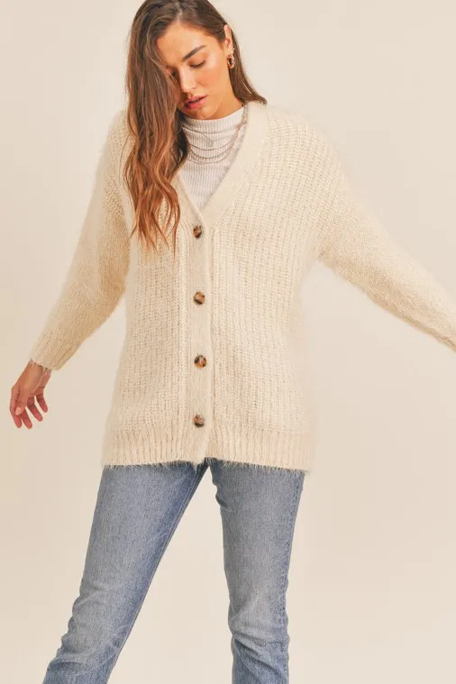 Mohair Texture Cardigan