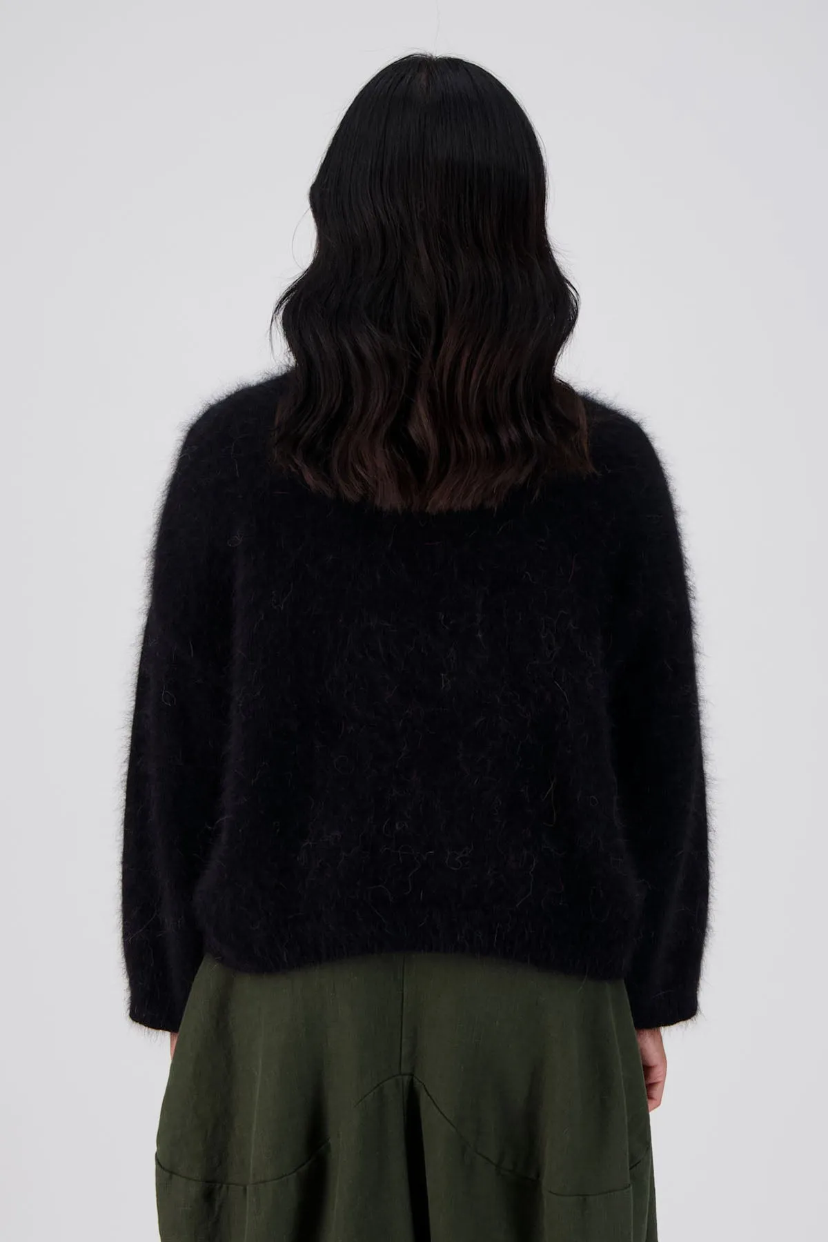 Montreal Knit Black in Angora