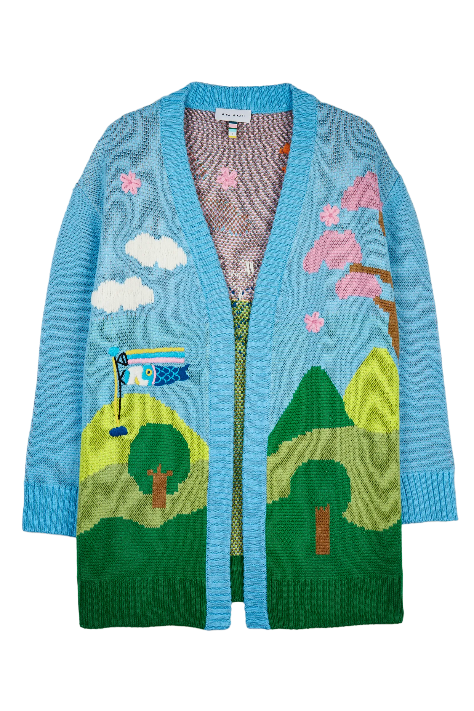 Mountain Scene Long Cardigan