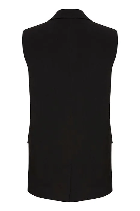 My Essential Wardrobe Milan Waistcoat in Black