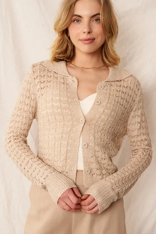 norah cardigan - light oatmeal