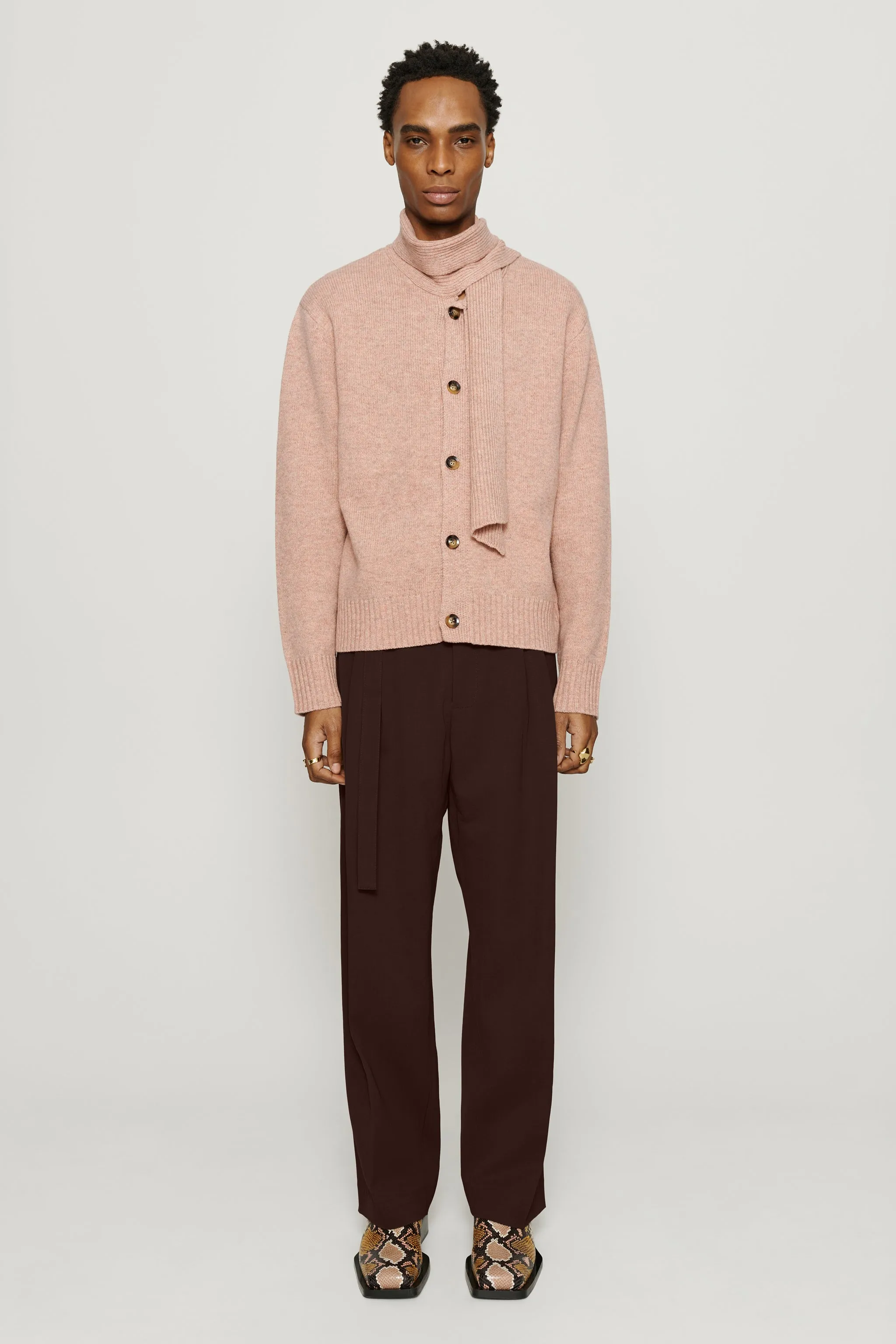 Omari Double Pleated Trousers