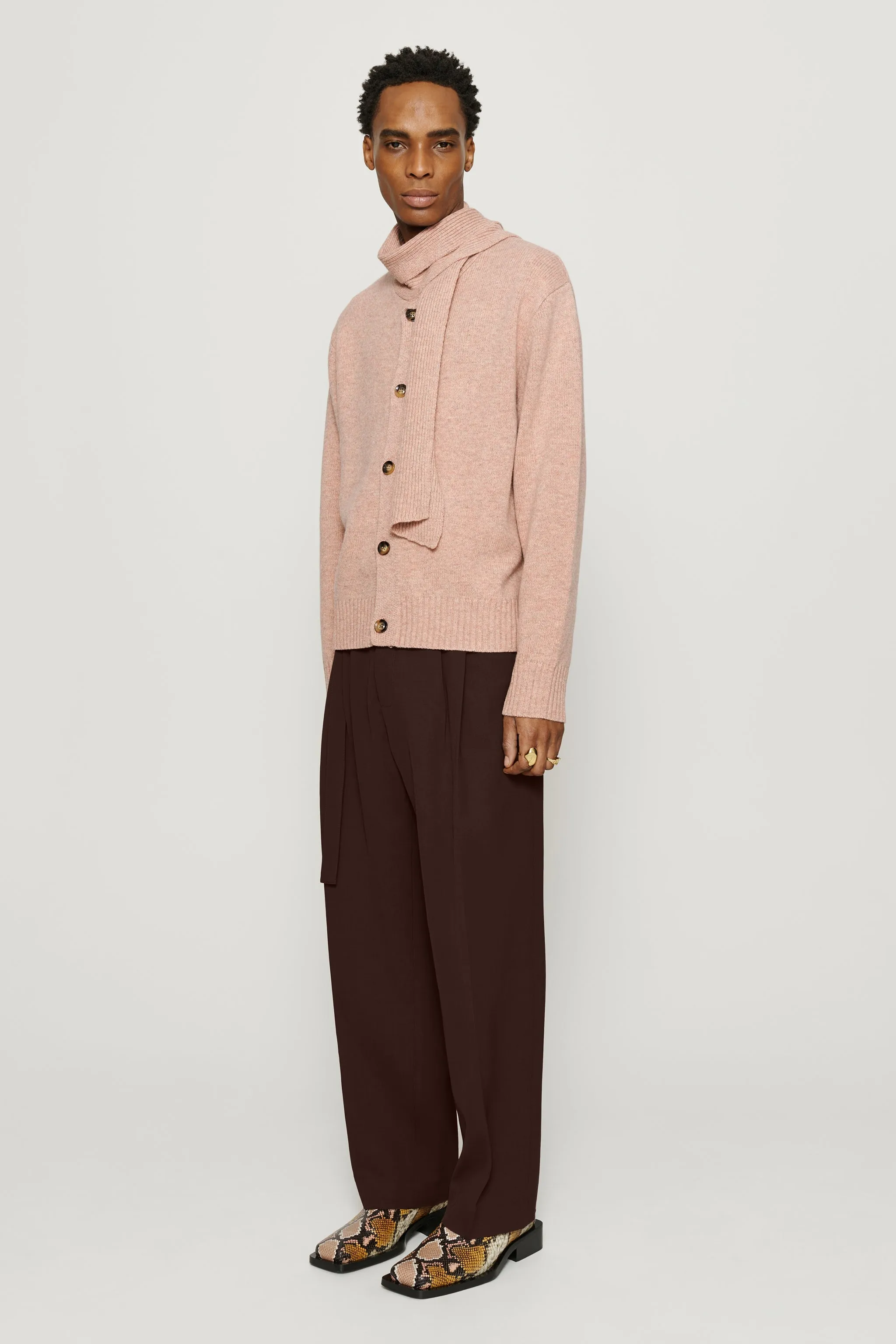 Omari Double Pleated Trousers