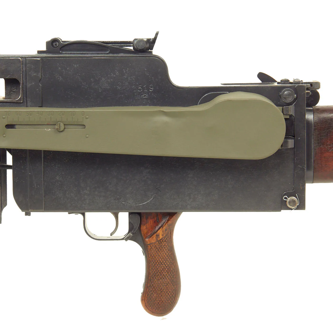 Original German WWI Maxim MG 08/15 Display Machine Gun Serial 1519 a by M.A.N NÜRNBERG - dated 1918