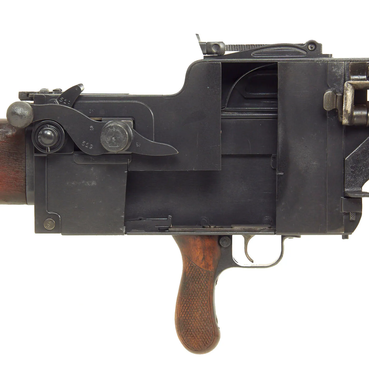 Original German WWI Maxim MG 08/15 Display Machine Gun Serial 1519 a by M.A.N NÜRNBERG - dated 1918