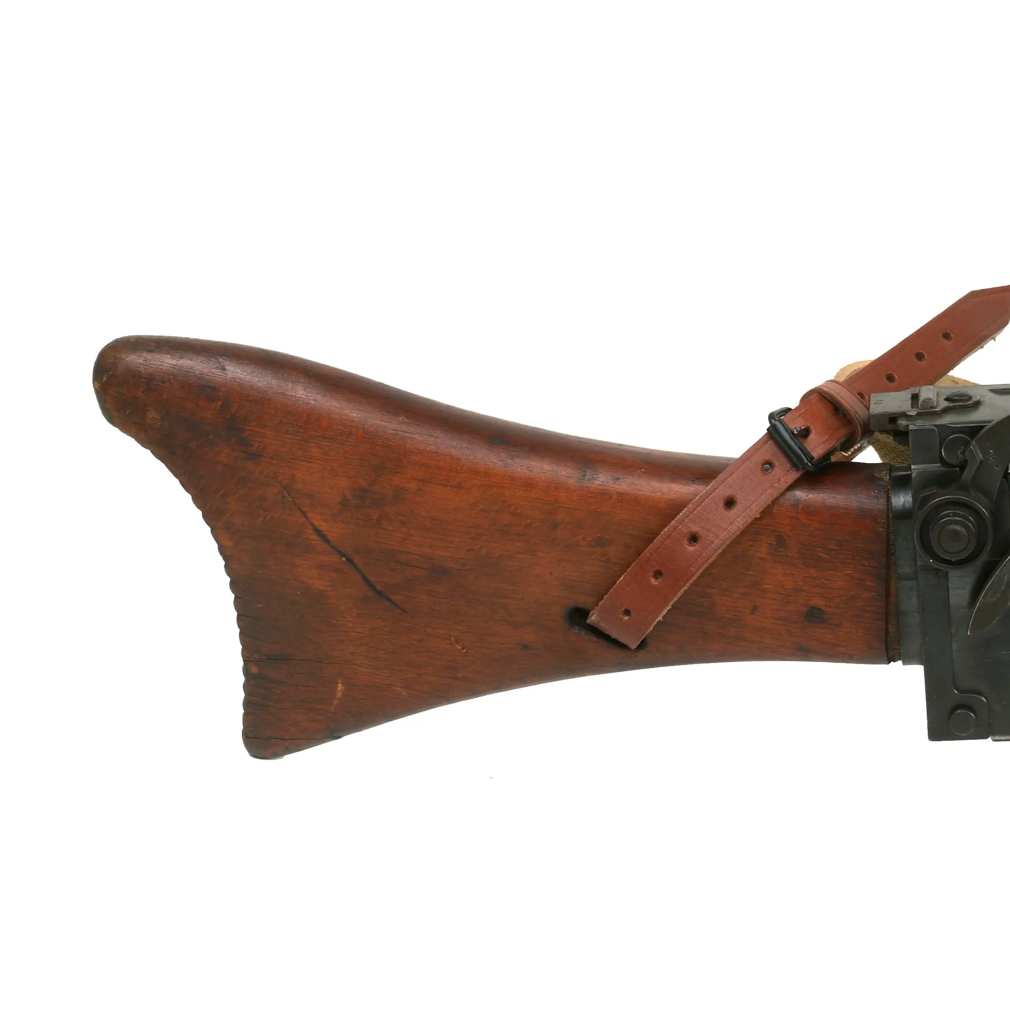 Original German WWI Maxim MG 08/15 Display Machine Gun Serial 3741 b by Erfurt Arsenal with Replica Sling - dated 1918