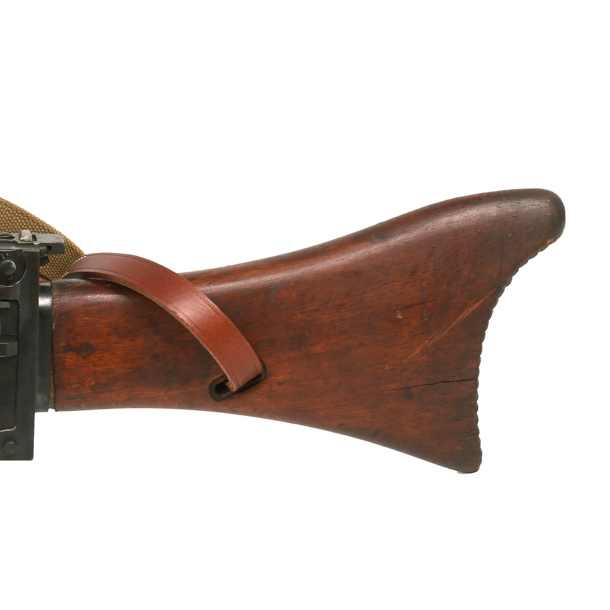 Original German WWI Maxim MG 08/15 Display Machine Gun Serial 3741 b by Erfurt Arsenal with Replica Sling - dated 1918