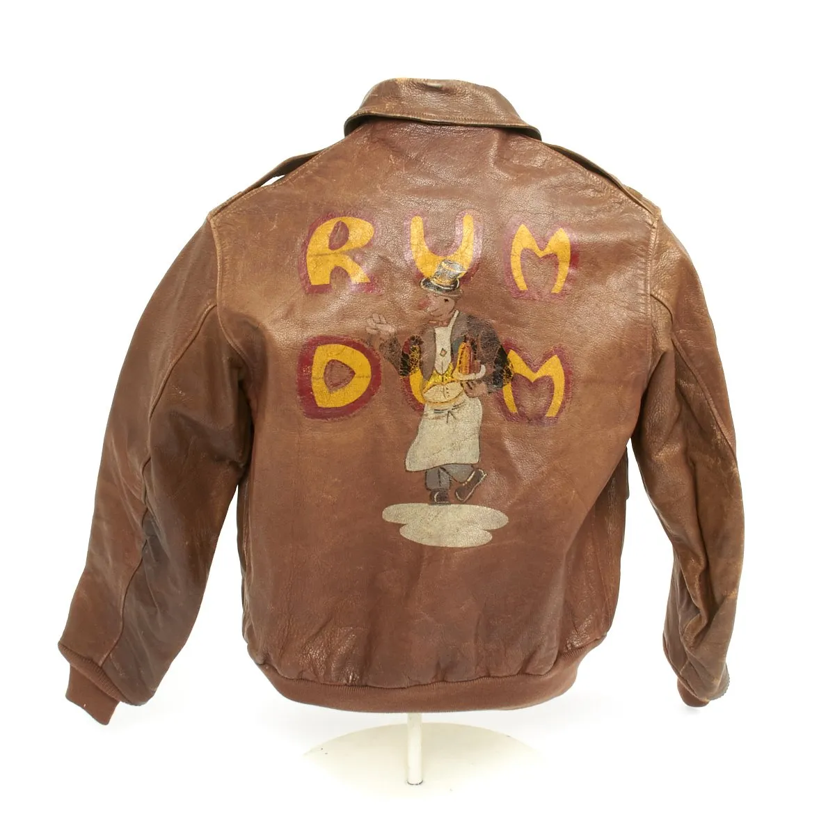 Original U.S. WWII B-24 Bomber RUM DUM Pilot Named A-2 Flight Jacket Grouping - 58 Missions