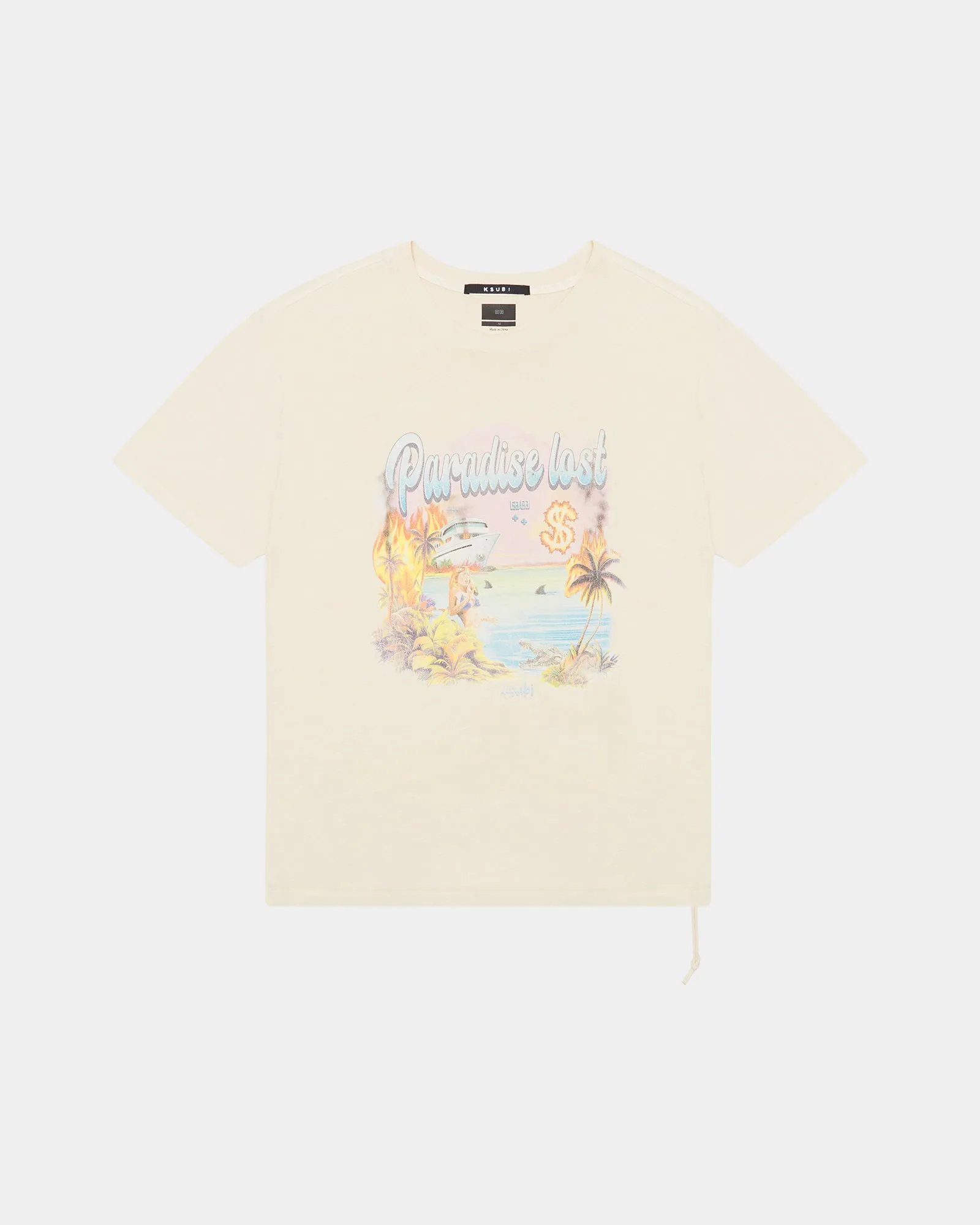 PARADISE BIGGIE SS TEE DUSTY DESERT