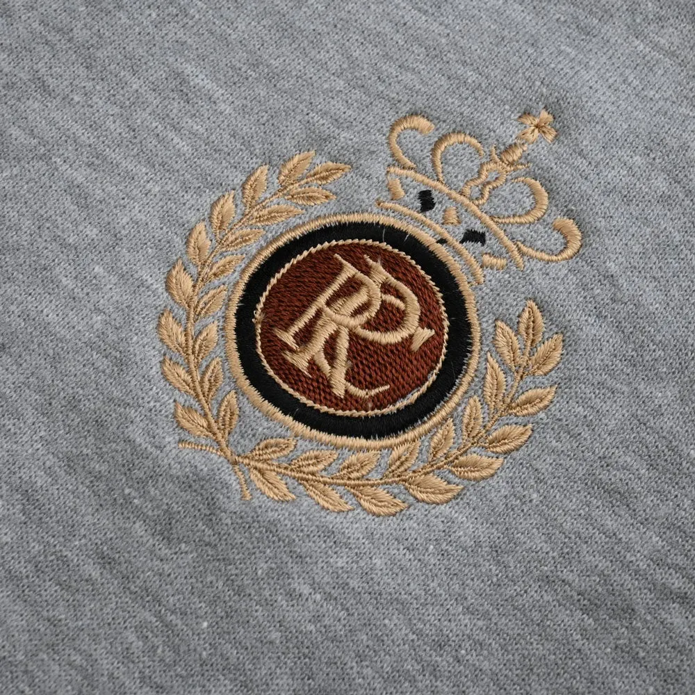 Polo Republica Men's PRC Embroidered Raglan Sleeve Fleece Sweat Shirt