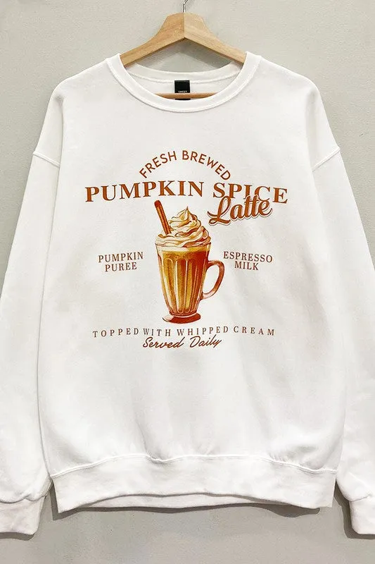 Pumpkin Spice Latte Sweatshirt S-XL