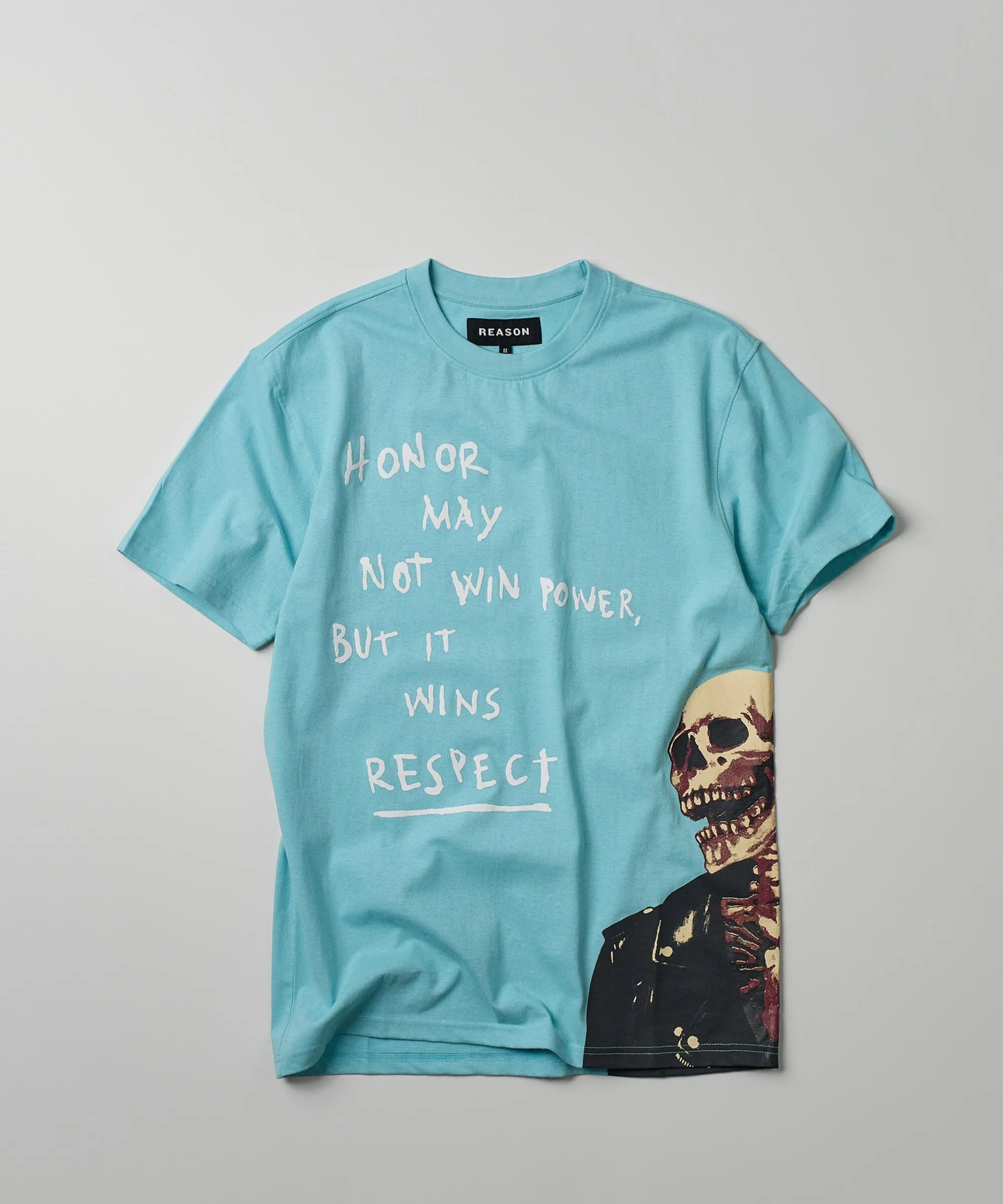 Respect Oversized Short Sleeve Tee - Light Blue